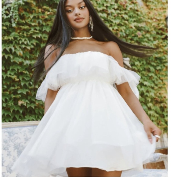 NWT Show Me Your MuMu x Disney Cinderella Have A Ball Babydoll Tulle Dress XL - Picture 11 of 15